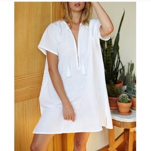 Emerson Fry Organic Linen Caftan (White)